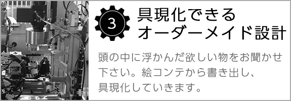 3 具現化できる オーダーメイド設計